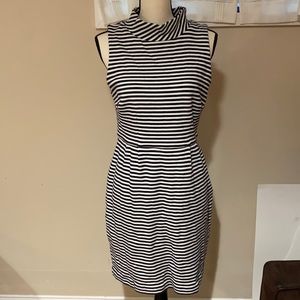 Boden size 10 navy and white dress EUC